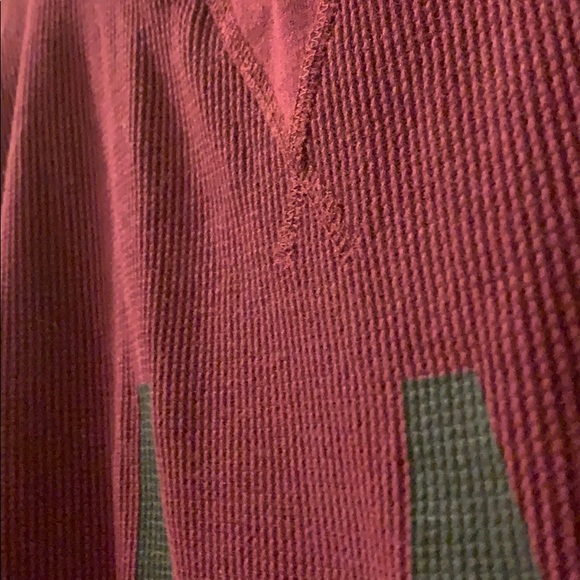 Maroon PINK long sleeve crop top - Picture 3 of 4